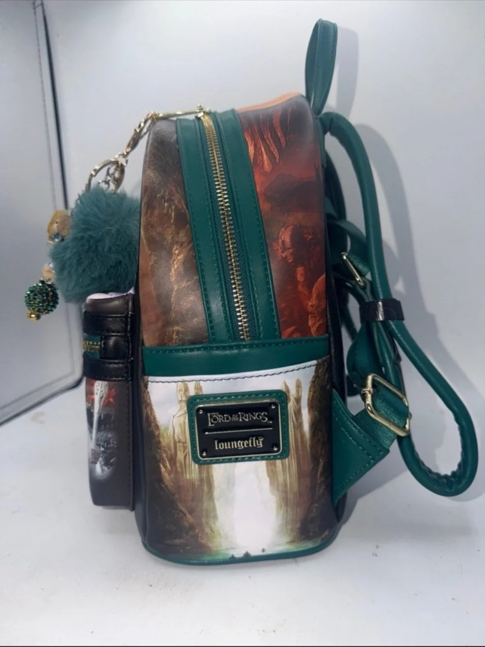 Loungefly LORD of the RINGS Movie Scenes Mini Backpack & Charm
